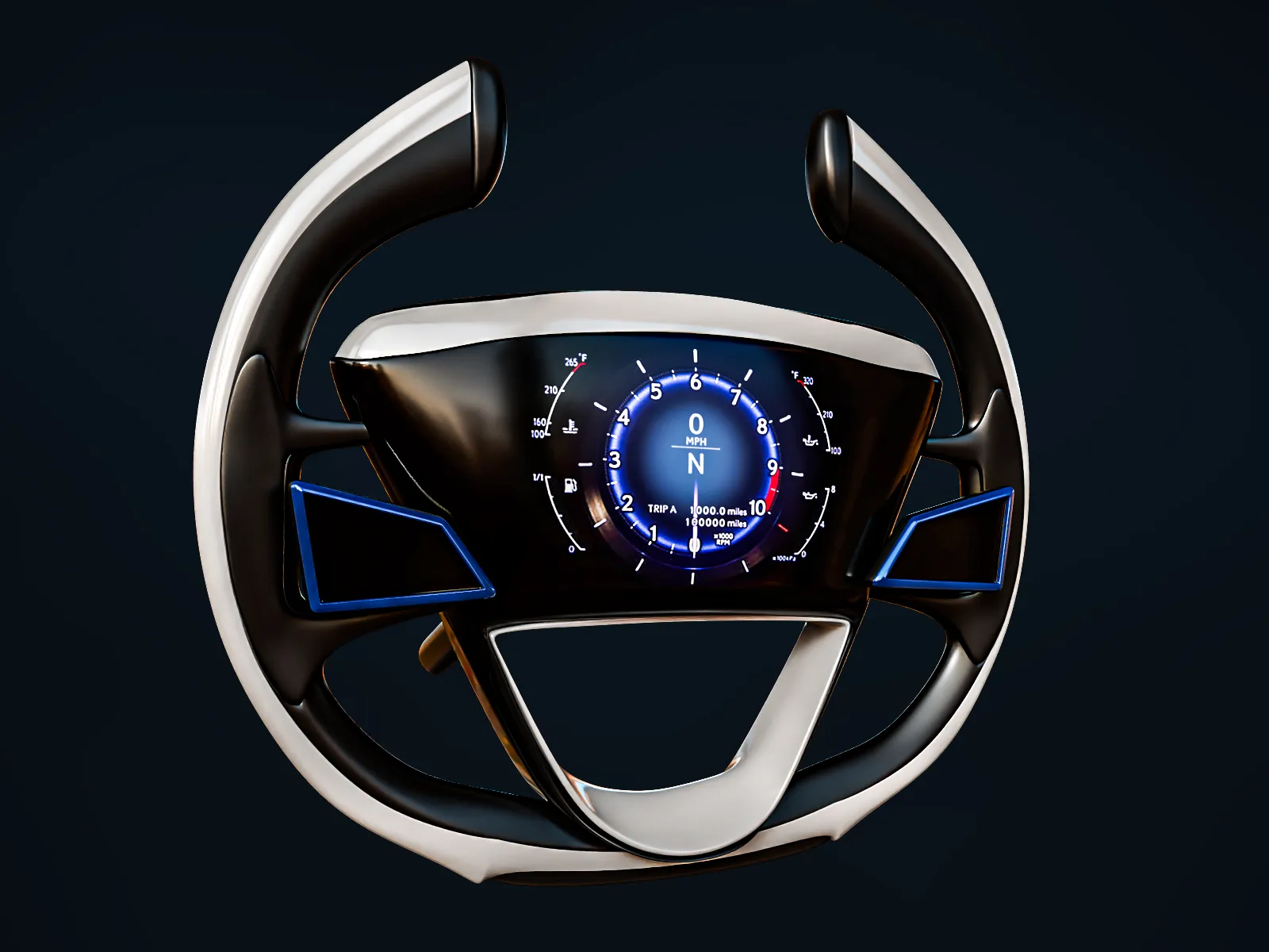 Car Steering 3D Model